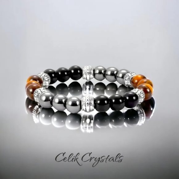 Other - Tiger Eye Bracelet - Hematite Unisex 8mm